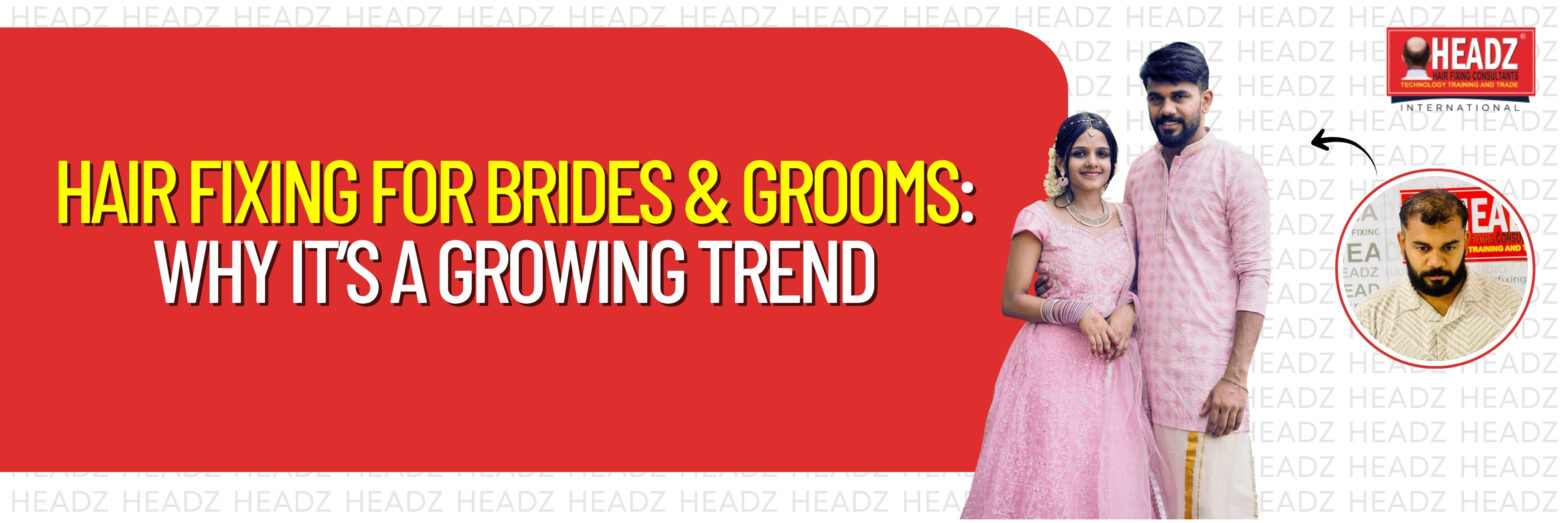 Hair Fixing for Brides & Grooms: Why It’s a Growing Trend